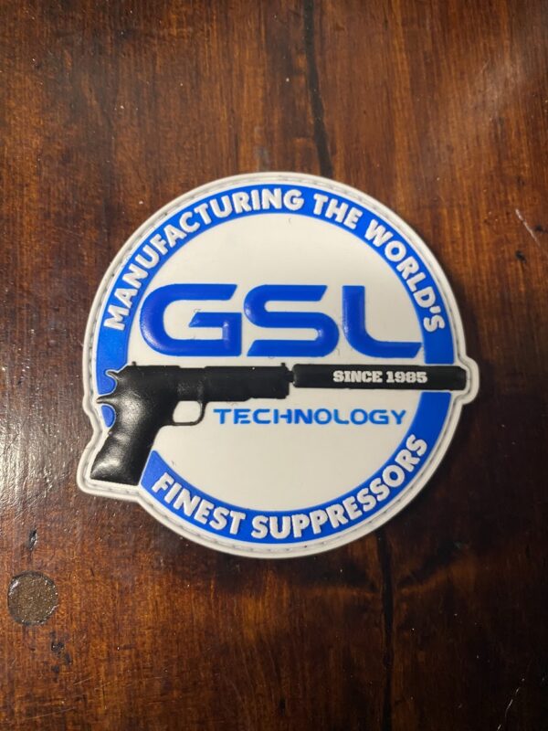 GSL White Logo PVC Velcro Patch