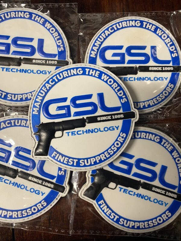 GSL White Logo PVC Velcro Patch - Image 3