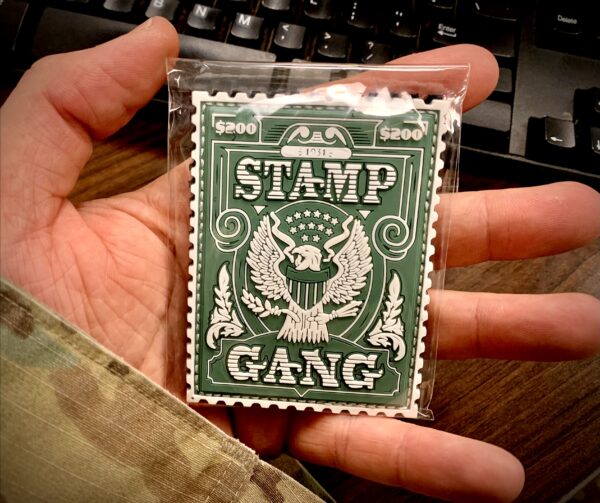 StampGang Tax Stamp PVC Velcro Patch